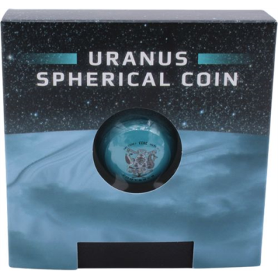 Barbados-5 Dollar-2023-AG-UranusSphericalCoin-RS