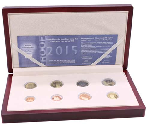 Griechenland 3,88 Euro 2015 PP Proof Set in OVP