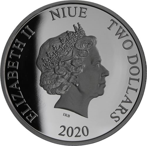 Niue-2 Dollar-2020-AGpp-Farbe-Batman The Penguin-RS