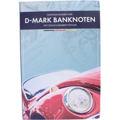 Deutschland-30x1-500unze-AU-Farbe-D-Mark Banknoten-Folder