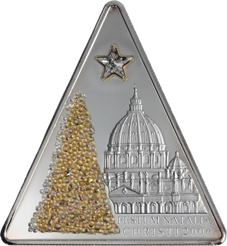 Cook Islands- 5 Dollar-2006-AGpp-Christbaum Weihnachten-RS