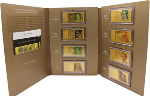 Deutschland-5-1000Mark-8x0,5gAUpp-Die D-Mark Banknoten-RS