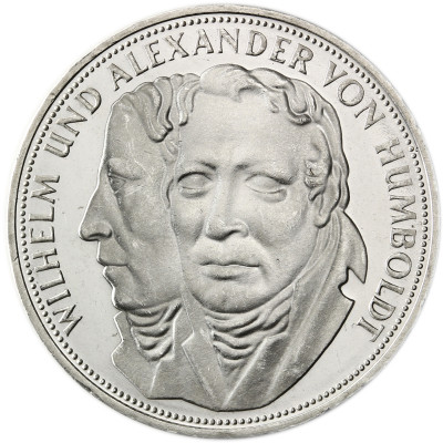 Deutschland 5 DM Silber 1967 Alexander & Wilhelm von Humboldt 