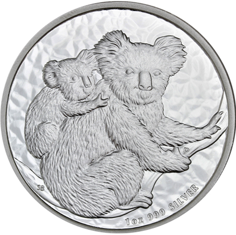 Australien-1Dollar-2008-Silbermünze-1Oz-Koala-RS