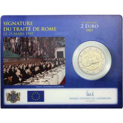 Luxemburg 2 Euro 2007 Römische Verträge I