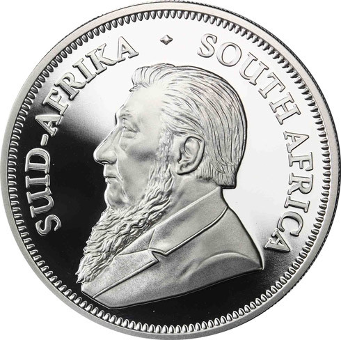 Krügerrand Silbermünze Polierte Platte von 2019 