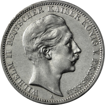 Preußen 5 Mark Silber 1891-1908 Wilhelm II - Deutscher Kaiser und König