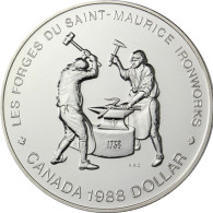Kanada 1 Dollar Silber 1988 Eisenschmiede