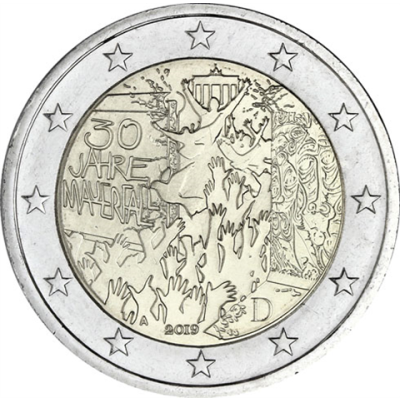 Deutschland-2-Euro-2019-Mauerfall-A-bfr-I