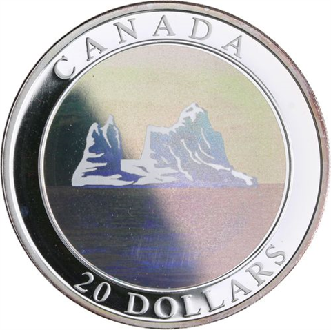 Kanada-20 Dollar-2004-AGpp-Iceberg-Holo-Etui