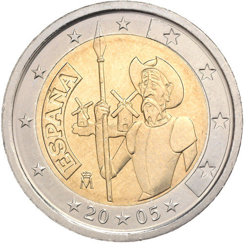 Spanien 2 Euro 2005 bfr. Don Quijote