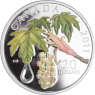 Kanada-20 Dollar-2011-AGpp-Maple LeafCrystel Raindrop-hellgrün-RS