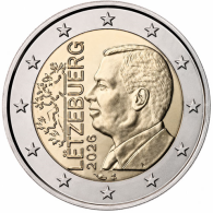 Luxemburg-2-Euro-2026-bfr-Großherzog-Guillaume-RS