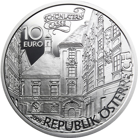 Österreich-10-Euro-2009-Silber-PP-Basilisk-Etui