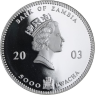 Sambia-5000Kwacha-2003-AGpp-Elefant-Farbe-VS