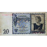 RO-178-Deutsches Reich 20 Reichsmark 16. Juni 1939 kassenfrisch – Junge Österreicherin – Rosenberg 178 RS