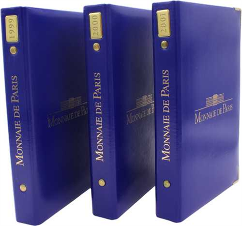 Frankreich-3x3,88 Euro-1999-2001-PP-KMS-Set
