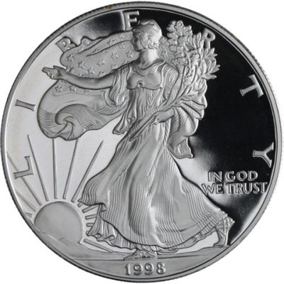 USA-1 Dollar-1998-AGpp-Silver Eagle-RS
