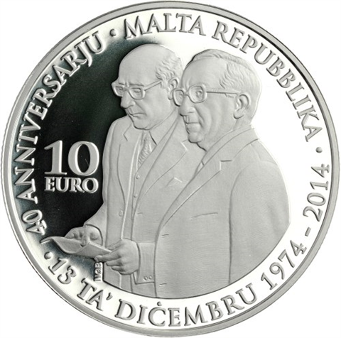 Malta-10euro-2014-AgPP-40JahreRepublikMalta-vs