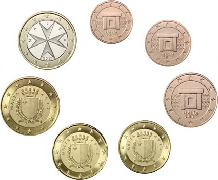 KMS Kursmünzen aus Malta 2017 