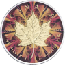 Kanada-5 Dollar-2016-AGstgl-Maple Leaf- Farbe vergoldet-RS