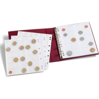 310704 -numis-muenzenalbum-inkl-5-muenzhuellen-rot