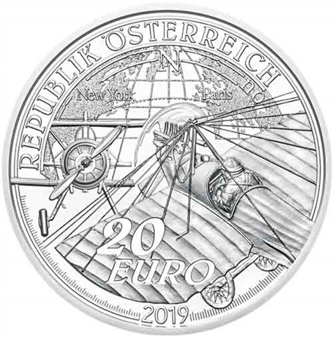 Österreich-20-Euro-2019-Silber-PP-2019-Motorflug-Etui