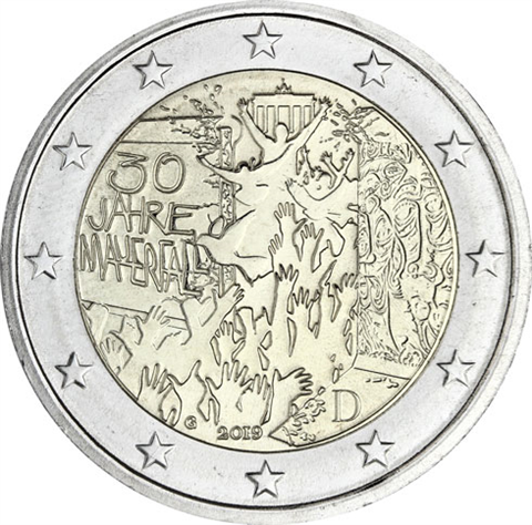 Deutschland-2-Euro-2019-Mauerfall-G-bfr-I