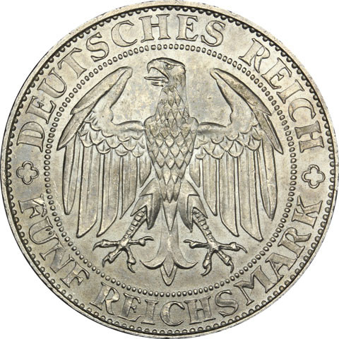 J.339 - Weimar 5 Reichsmark 1929 Meissen 