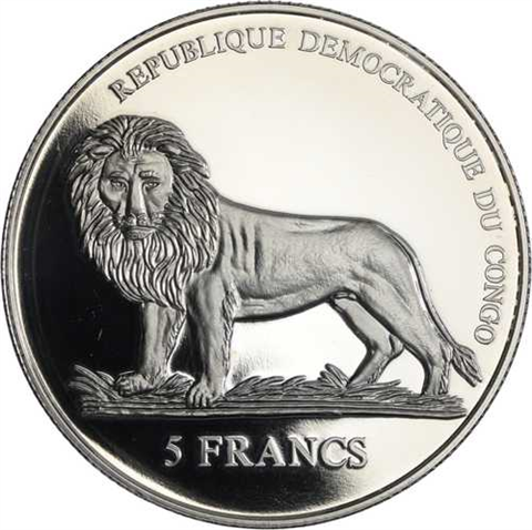 Kongo-5Francs-2004-cuni-PapstPaulII-RS