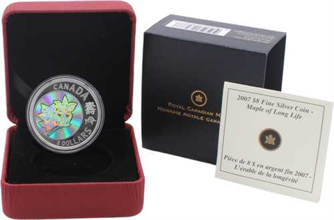 Kanada-8Dollar-2007-AGpp-Maple of Long Life- Holo