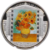 Cook Islands-20 Dollar-2010-AGpp-Van Gogh Sonnenblumen-RS