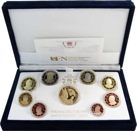 Vatikan 50 euro 2014 PP-Satz Franciscus 1 4