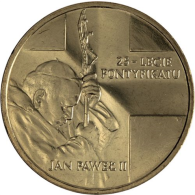 Polen-2 Zloty-2003-NGbfr-25.JahrePontifikats J.Paul II-RS