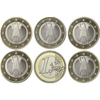 Deutschland 5 x 1 Euro 2014 Mzz A -J