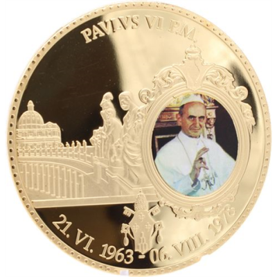Vatikan-Medaille-2012-CUpp-Paul VI-vergoldet-RS