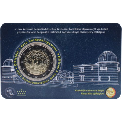 Belgien-2 Euro-2026-Sternwarte-CC-RS