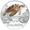 Österreich-3-Euro-2019-Schildkröte-Tiertaler-handgehoben-in-Münzkapsel-1