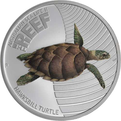 Australien-50 Cent-2011-AGpp-Farbe-Turtel-RS