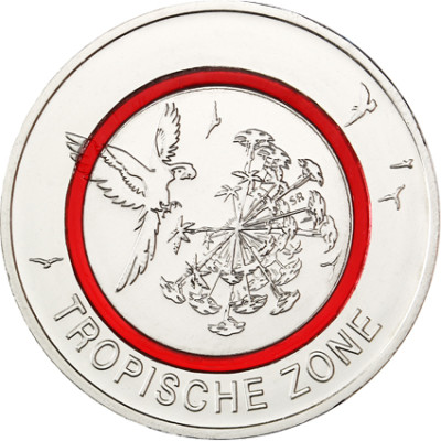 Deutschland 5 Euro 2017 Stgl. Tropische Zone Mzz..D 