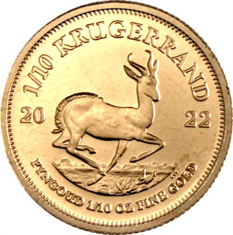 Südafrika-1-10oz-2022-AuStgl-Krügerrand-RS