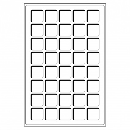 302392 -  Tableaus 40 Faecher bis 33 mm 2er Set 