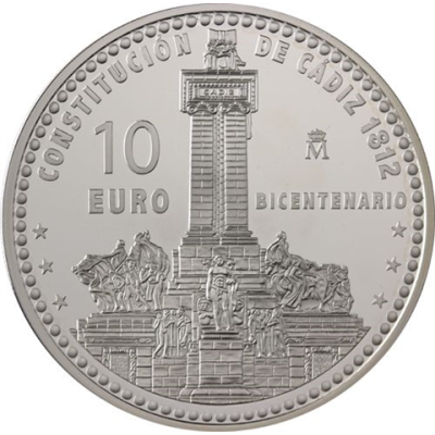 Spanien 10 Euro 2012 PP Konstitution-I