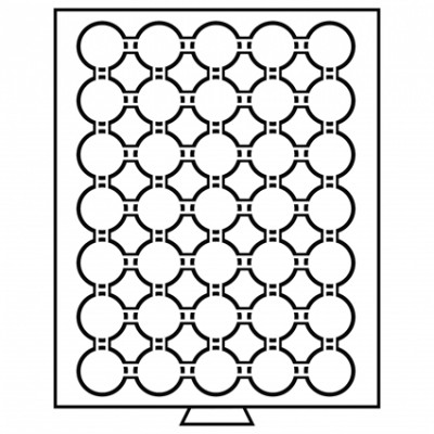 325360 - Münzbox 35 Fächer für CAPS 29 - rauchfarbe