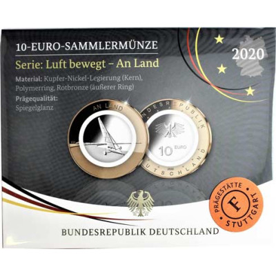 Deutschland 10 Euro 2020 PP An Land - Strandsegler Mzz. F