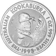 Australien-1-Unze-Silber-1993---1-Dollar-Kookaburra-RS