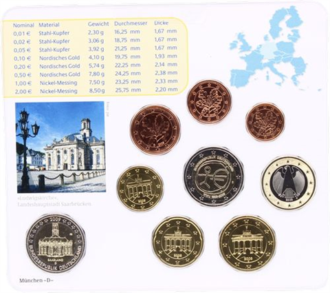 Deutschland-5,88 Euro-2009-Stgl-Kurs-MzzD-RS