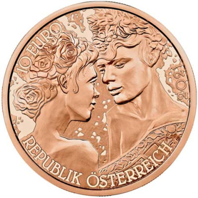 Österreich-10-Euro-Kupfer-Gedenkmünze-2021-Rose-I