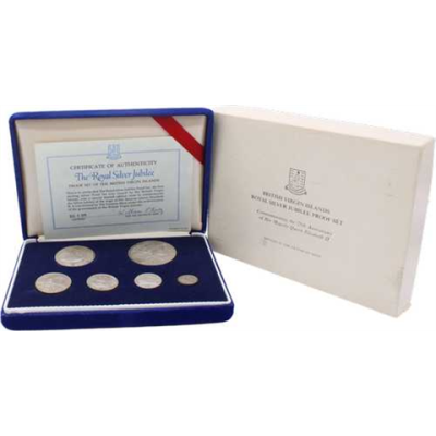 Britische Junferninseln-1,19 Dollar-1977-PP-KMS-Etui