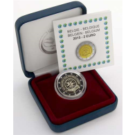 Belgien 2 Euro 2015 PP Europäisches Jahr der Entwicklung im Etui